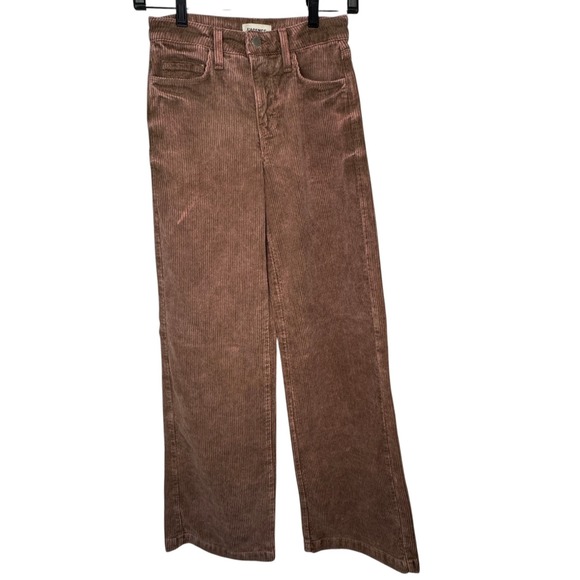 L'AGENCE Pants - L'AGENCE Scottie High Rise Wide Leg Corduroy‎ Pants Womens 23 Plaster Brown NWOT